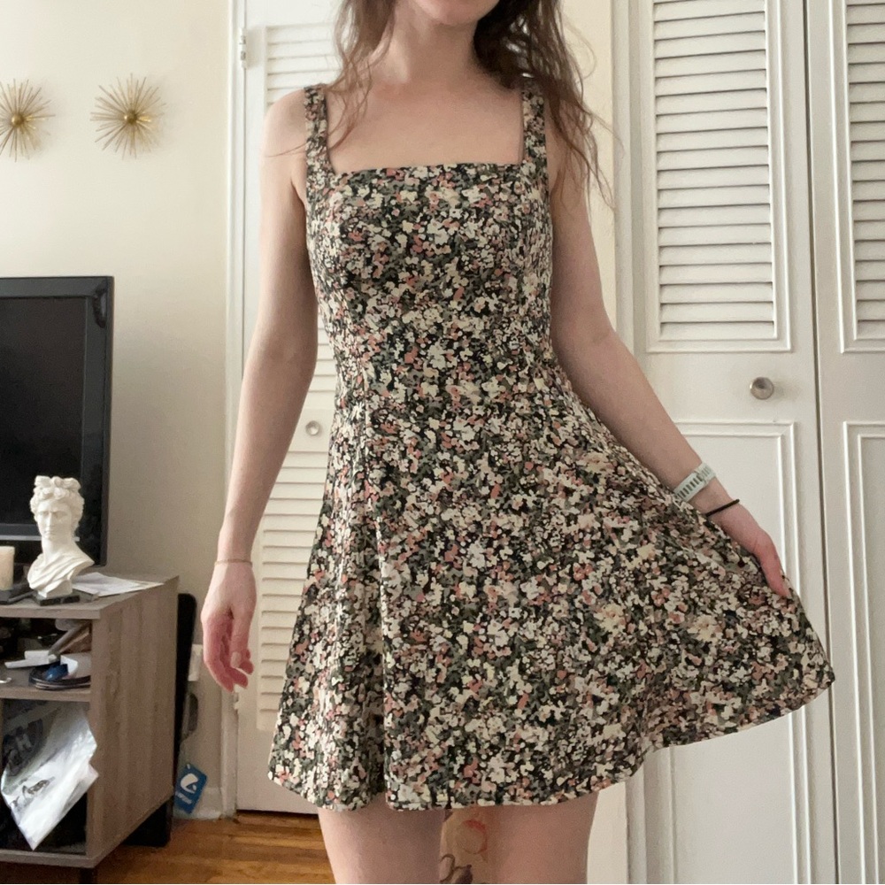Abercrombie & Fitch 90s Floral Skater Dress